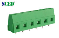 tipo verde d'ottone del blocchetto terminali 300V 10A del PWB della vite di 5.08mm euro che solleva la serie