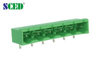 Colore verde Maschio blocco terminale con spina a destra 7,62 mm 300V 18A