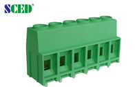 blocchetto terminali 300V colore verde di Pali di 30A 2 - 16 della vite del PWB di 9.52mm
