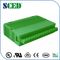 Green 3.81mm Pluggable Din Rail Mounting Accessories 16pin Automotive