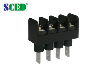 Blocchetto terminali 300v 20A 2P-22P di colore della barriera nera del passo 9.525mm