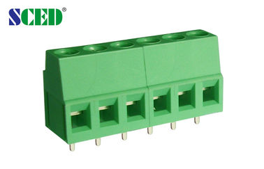 ottone 300V 2-28 Pali di verde PA66 dei connettori 10A del blocchetto terminali del PWB di 5.0mm