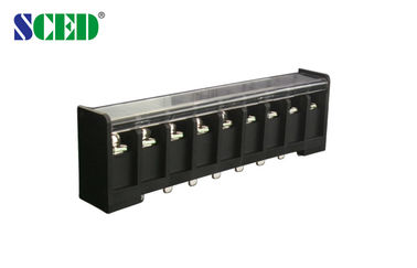 Passo d'ottone del blocchetto terminali 600V 57A 17mm della barriera del nero di plastica della copertura