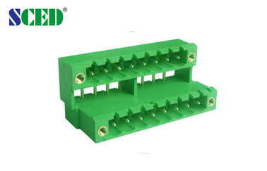 Passo livellato Pluggable delle intestazioni 2*2-2*22 Pali 5.08mm del blocchetto terminali degli incavi maschii doppio