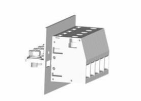 600V / 150A tramite i blocchetti terminali del pannello lanciano l'angolo retto di 18.8mm 2-24 Palo