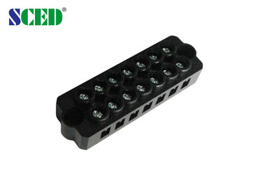 7 Pali inseriscono vite d'ottone M3 dell'AWG del nero 300V/20A 12-16 del connettore del blocchetto terminali