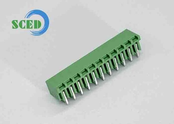 1.4mm PCB Hole Diameter Pluggable Terminal Block with 45 Degree Wire Inlet and 3000V AC/minute Withstanding Voltage
