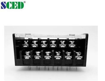 Il doppio nero livellato del passo 300V 15A del blocchetto terminali 7.62mm della barriera