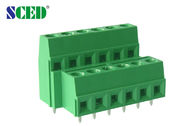 Doppia plastica 10A di verde 5.08mm del blocchetto terminali del PWB dei livelli nichelata