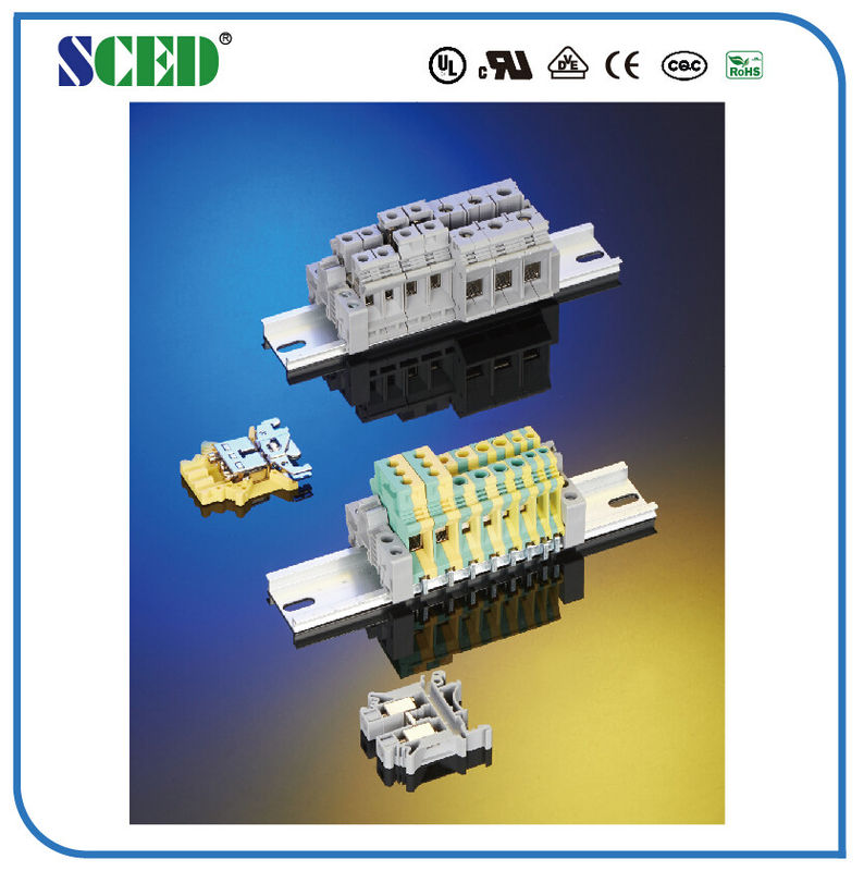 Frantumato della ferrovia di baccano 4mm2 blocchetto terminali la vite d'ottone di 6.2mm 26-10AWG M3
