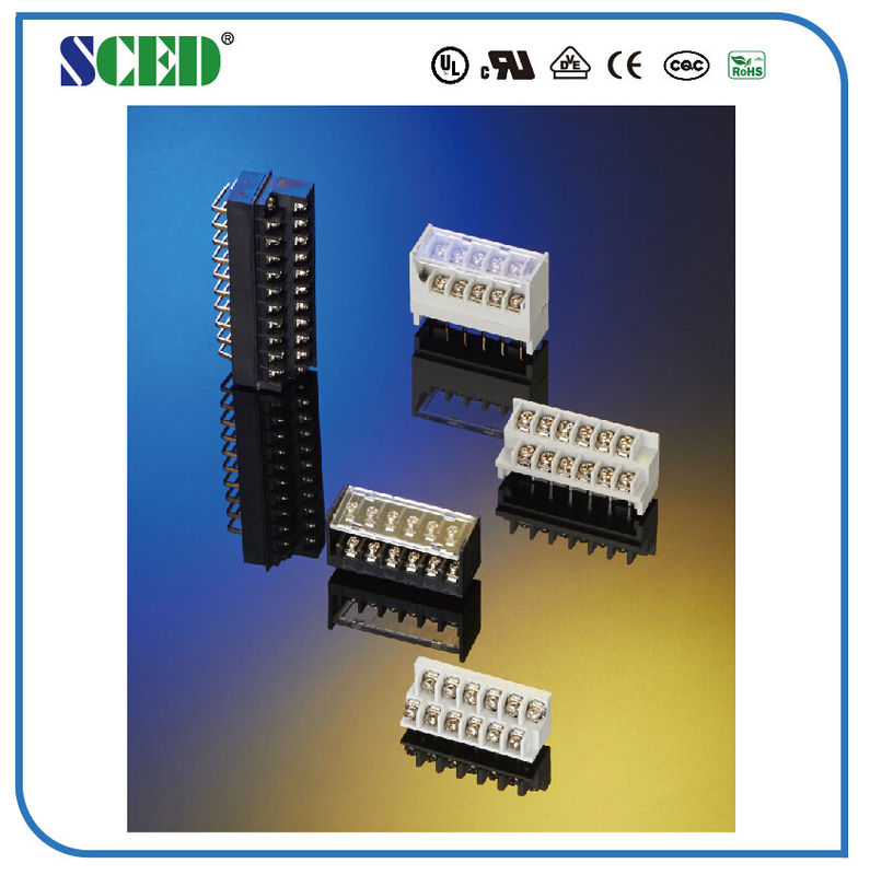 Ottone nero del passo UL94-V0 della vite 9.525mm dei blocchetti terminali 20A/300V M4 del PWB