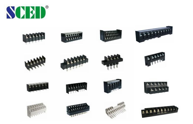 Blocchetti terminali della barriera di PBT 8.70mm 250V/15A di spaziatura 14 Pali UL94-V0