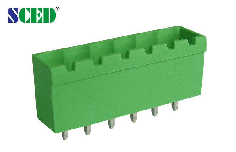 Pitch 5.08mm Plug In Terminal Block 2-24 Polli Verde Plastica Maschio Parte