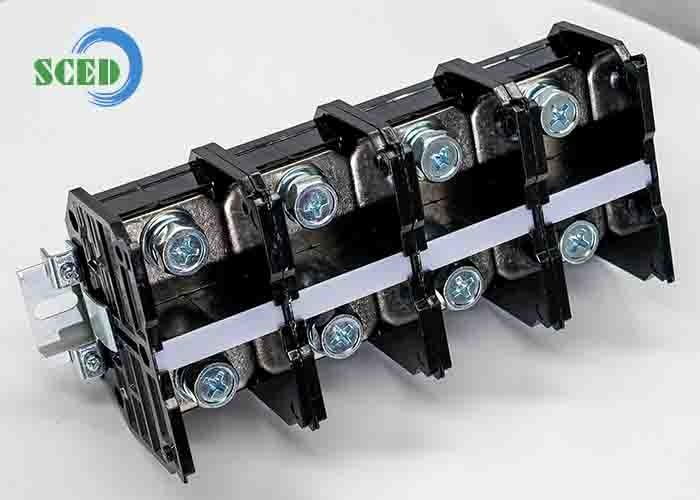 45.00mm Pitch Panel High Current PC Terminal Block 4P Connettore a vite di alimentazione nera