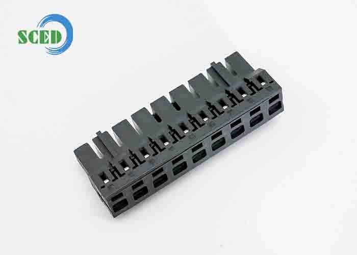 PA66 Plastico grigio connettore di blocco terminale in fiocco 7.5mm Pitch 300V 16A 2-18 poli
