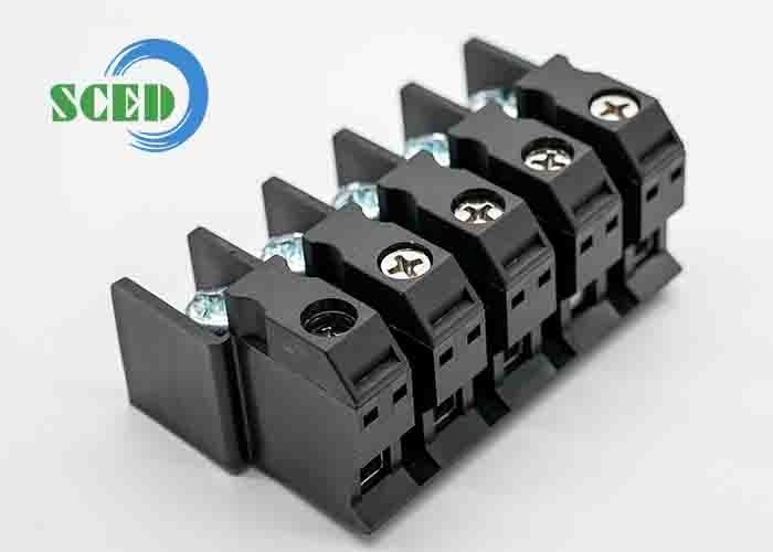 Alimentazione attraverso 90A 600V PA66 M5 blocco terminale di perforazione 15.00mm 4-20 AWG