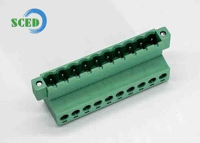 19.2x9.5mm Other See Drawing Plug In Terminal Block Din Rail Terminal Block Electrical Connector Ideal for Electrical Panels