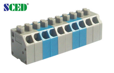 Ottone di plastica del blocchetto terminali 300V 10A PA66 della primavera di collegamenti del passo 3.5mm