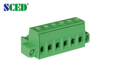 Passo d'ottone elettrico verde 5.08mm 300V Pali di 18A 2 - 22 dei blocchetti terminali PA66