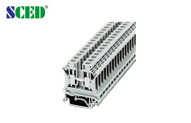 Larghezza su rotaie ad angolo retto 8.2mm dei blocchetti terminali dell'entrata 600V 50A del cavo