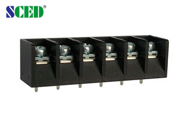 Tipo ad angolo retto ottone PBT 7.62mm 300v 15A della barriera del blocchetto terminali