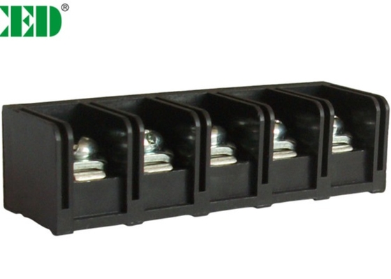 Blocchetti terminali di potere nero della barriera 20A con il passo d'ottone di 2-12 Pali PBT 11mm