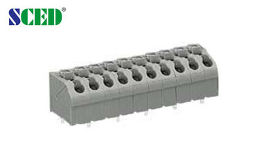 blocchetto terminali Grey Plastic Housing Brass Pin della primavera del PWB di 3.50mm