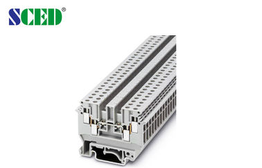Blocchetti terminali 300V 32A di baccano delle AWG 24 - 10 del supporto compatto livellato singolo 6.2mm della ferrovia