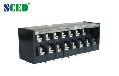 Blocchetti terminali di spaziatura doppi PBT della barriera elettrica delle piattaforme 7.62mm per potere del LED
