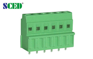CE dell'UL verde del passo 3.81mm 300V 10A di stile del blocchetto terminali del PWB della plastica euro
