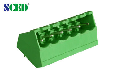 connettori alimentabili maschii del blocchetto terminali del PWB dei blocchetti terminali/passo 5.08mm di 300V 18A
