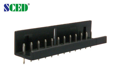 connettore del blocchetto terminali del PWB di 5.08mm 300V 10A, blocchetti terminali alimentabili maschii