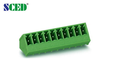 blocchetto terminali Pluggable 2P - 22P del PWB di 3.81mm 300V 8A entrata del cavo da 45 gradi