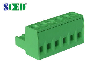 Il PWB femminile tappa dentro/passo Pluggable 5.08mm, 300V 18A, 2P - 24P del blocchetto terminali