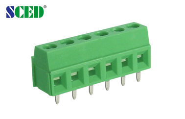 Trasporto di ferrovia verde terminale d'ottone del blocchetto terminali della vite del PWB del passo 3.5mm 3.81mm