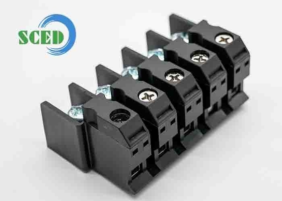 Alimentazione attraverso 90A 600V PA66 M5 blocco terminale di perforazione 15.00mm 4-20 AWG