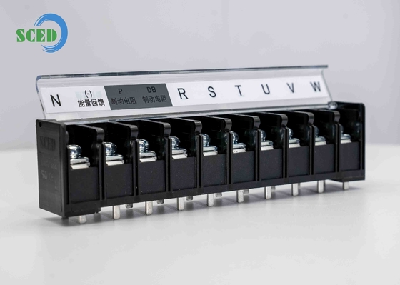 Blocco terminale di barriera PBT Pitch 14.50mm 600V 40A 4-14P M5 Blocco terminale di alimentazione