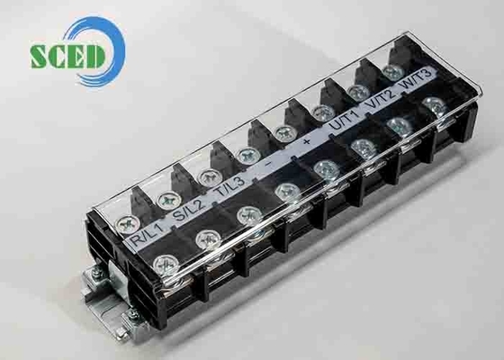 600V 101A Nero 2-20AWG PCB High Current Terminal Block Per sito server
