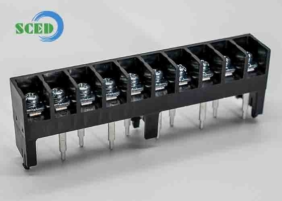 Blocco terminale di barriera a livello singolo 11.00mm 300V 20A 10P M4 blocco terminale di alimentazione a vite in acciaio per applicazioni ad alta tensione