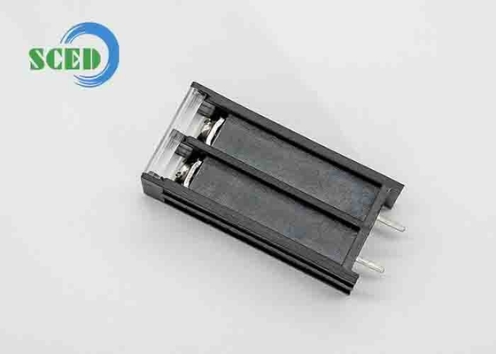 10.00mm Tipo di barriera blocco terminale 20A 300V di plastica nero 2 poli