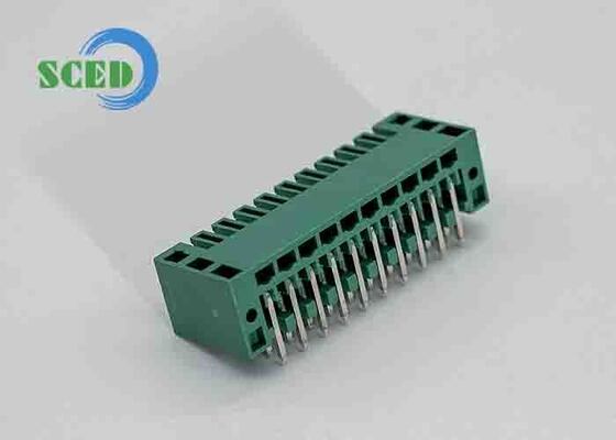 Morsetto a vite pluggable con ingresso filo a 45 gradi, diametro foro PCB di 1,4 mm e terminale in bronzo fosforoso per connessioni elettriche sicure