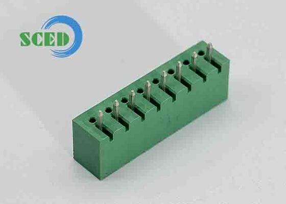 Blocco terminale pluggable con corrente nominale 18A, isolamento in PA66 e certificazione UL94 V-0
