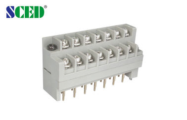 Oro del connettore della barriera dell'alimentazione elettrica il doppio appunta i connettori elettrici 600V 15A del blocchetto terminali