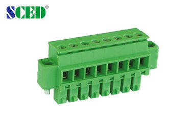 Blocchetto terminali alimentabile femminile del passo 3.81mm 300V 8A degli incavi 2P-20P della spina Pluggable del blocchetto terminali