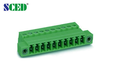 Incavi maschii 300V 8A 2P - 20P del blocchetto terminali della spina alimentabile del passo 3.81mm