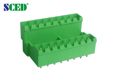 Incavi maschii 300V 18A 2 x 2P - 24 x 2P del blocchetto terminali dell'intestazione alimentabile del passo 5.08mm