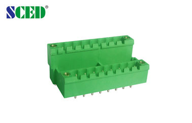 Passo alimentabile 5.08mm 300V 18A 2 x 2P - 22 x 2P del blocchetto terminali degli incavi maschii dell'intestazione