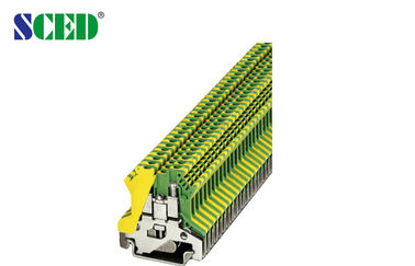 Doppie piattaforme 30 - 12 blocchetti terminali della ferrovia di baccano di larghezza 5.2mm dell'AWG 2.5mm2 hanno frantumato il tipo